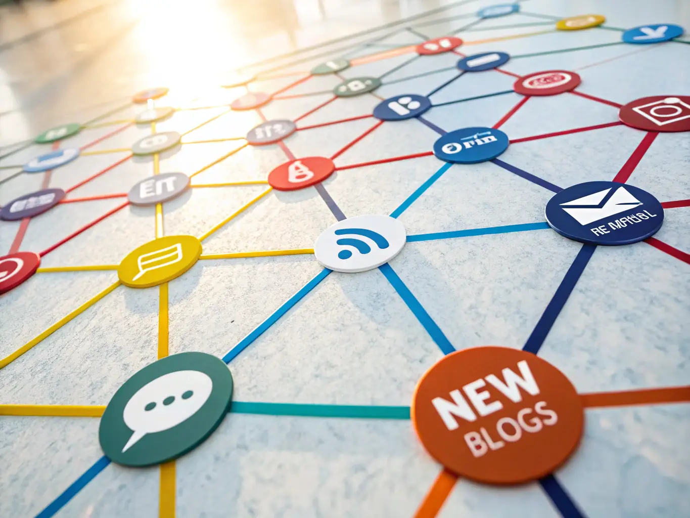 A network diagram illustrating targeted audience reach across multiple platforms for N2S YHS campaigns.