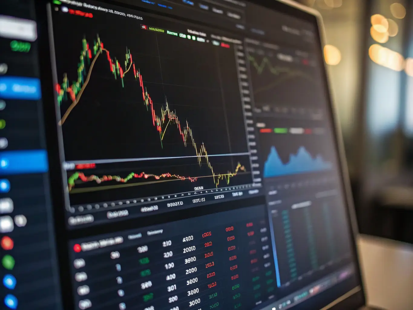 A digital dashboard displaying real-time analytics and conversion metrics for RSoC advertising, showcasing data-driven optimization.